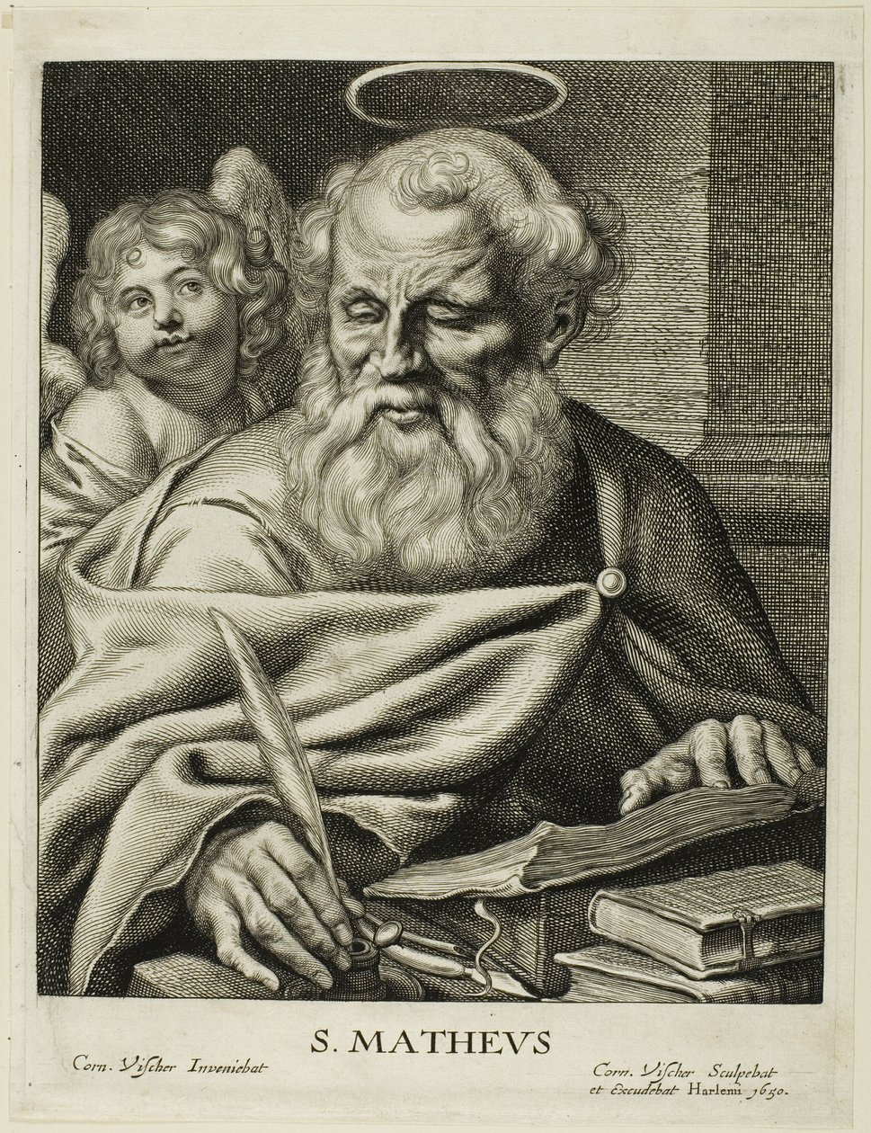 Sint Mattheüs door Cornelis Visscher