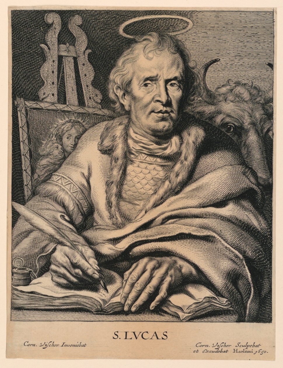 St. Lucas (S. Lvcas) door Cornelis Visscher