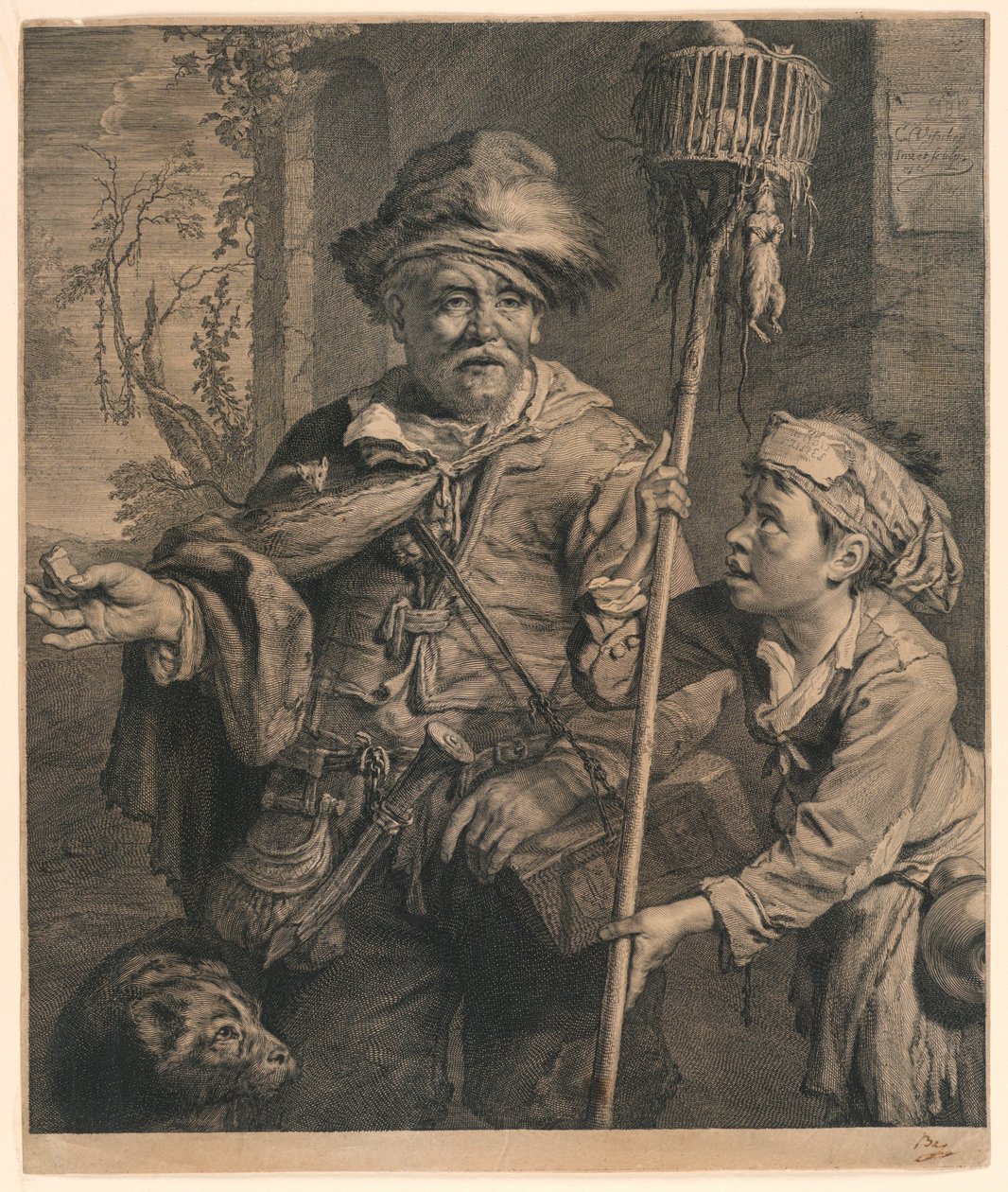 De rattenvanger door Cornelis Visscher