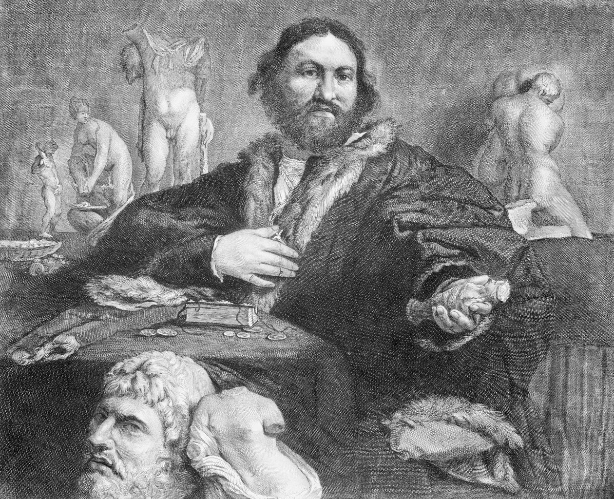 Andrea Odoni, 1640-58 door Cornelis de Visscher