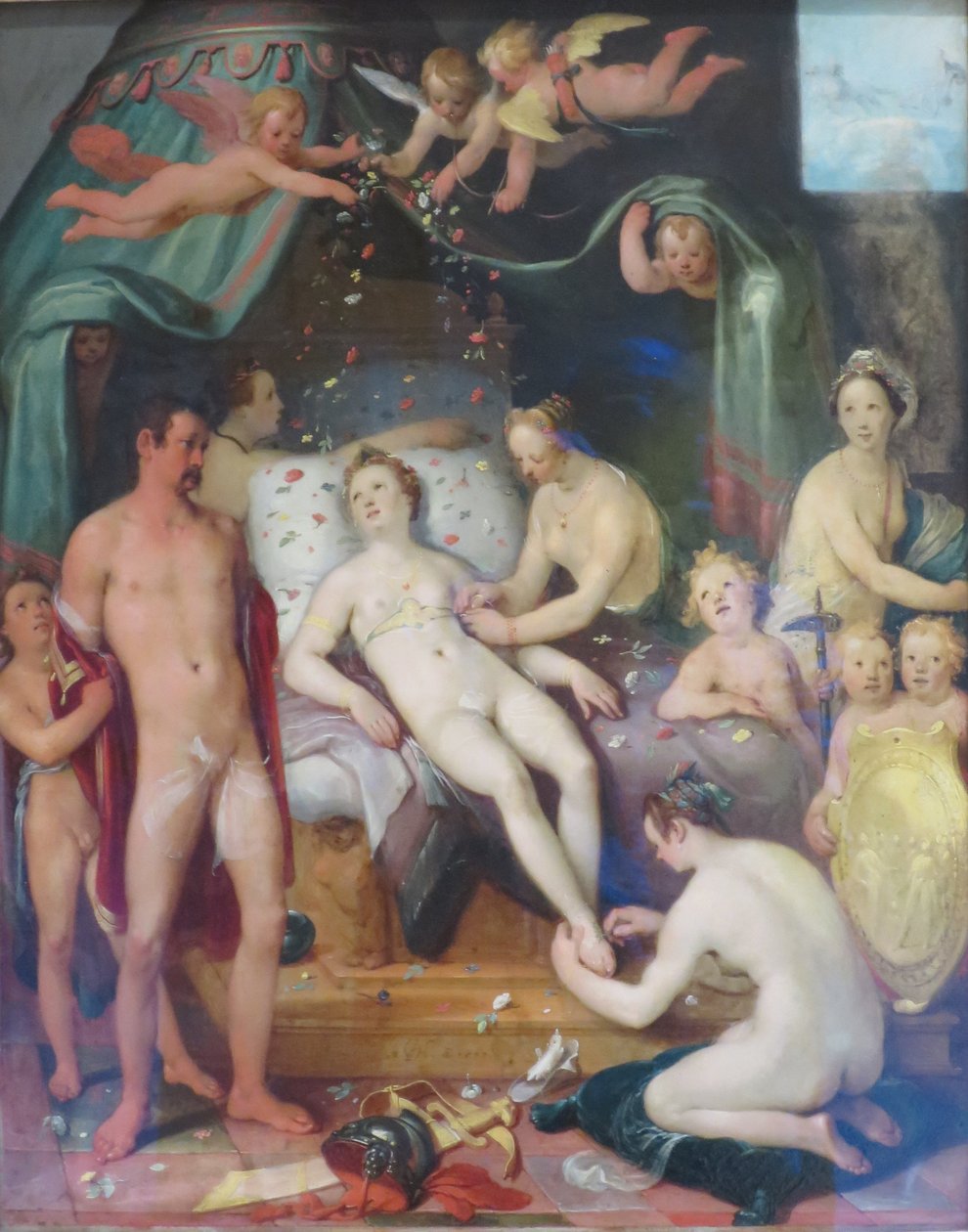Mars en Venus door Cornelis van Haarlem