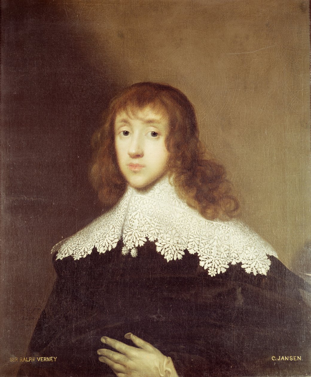 Portret van Sir Ralph Verney (1613-96) door Cornelius Janssen van Ceulen