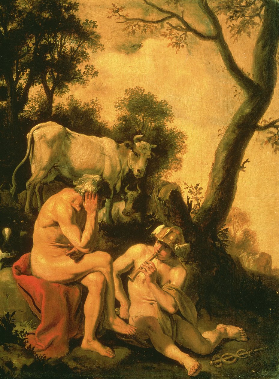 Mercurius en Argus door Cornelius Holsteyn