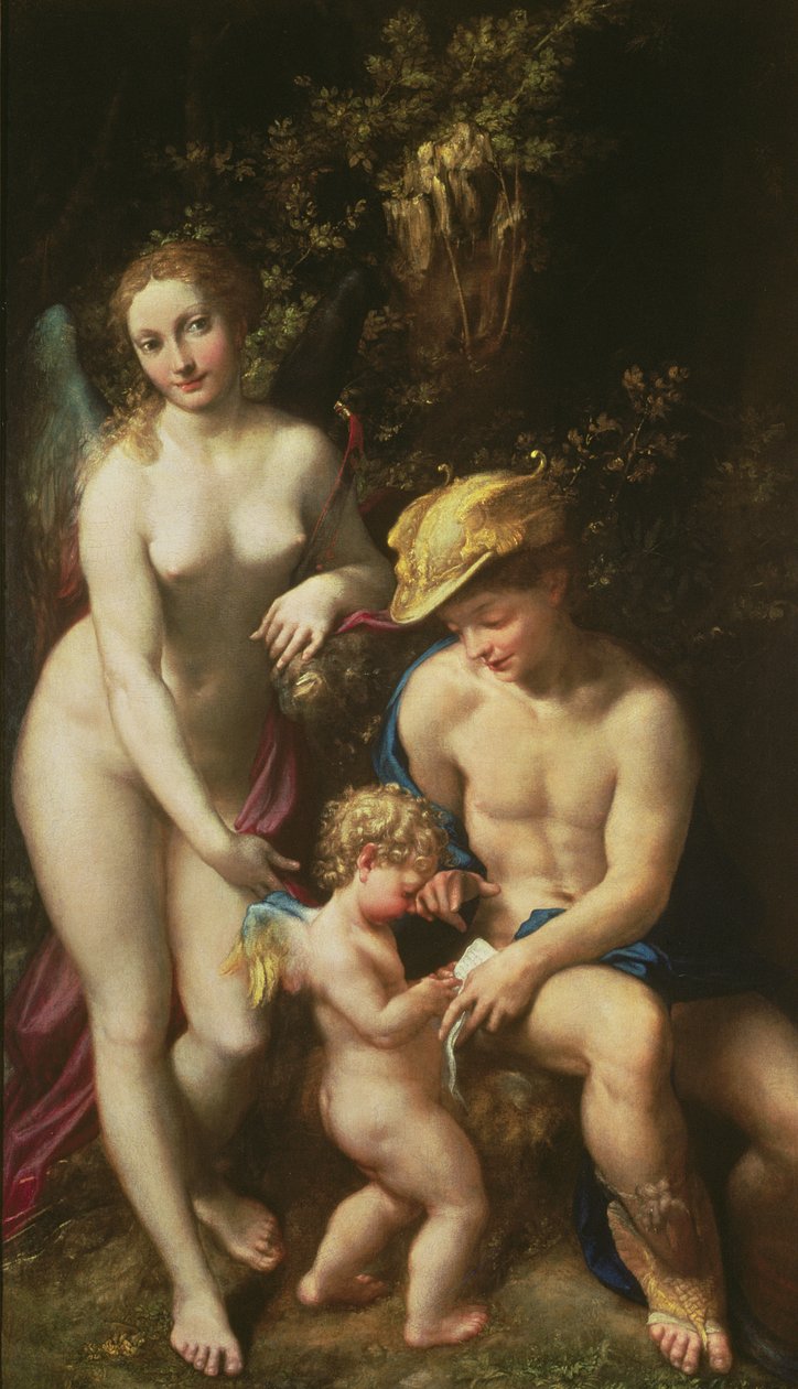 Venus met Mercurius en Cupido (