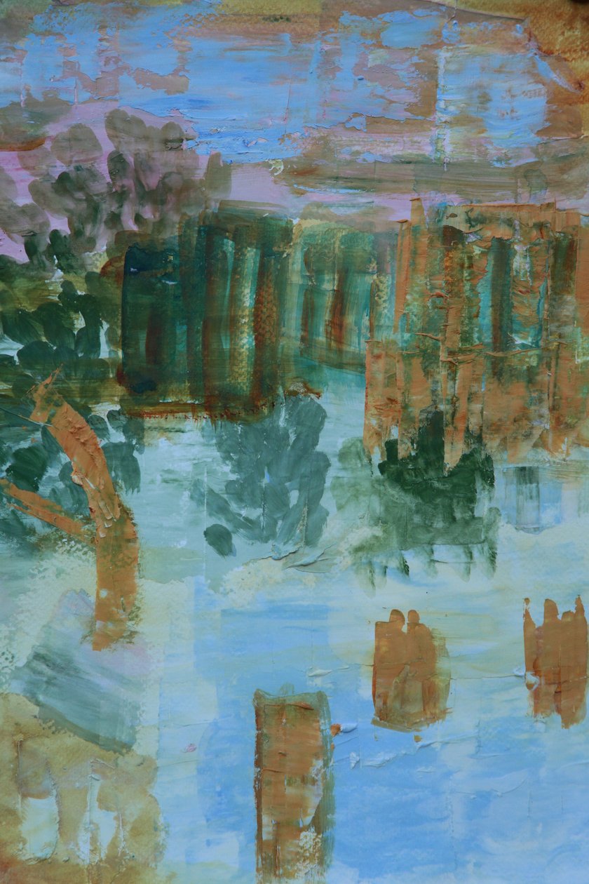 Impressie van Grieks huis, Skyros door Cosima Duggal