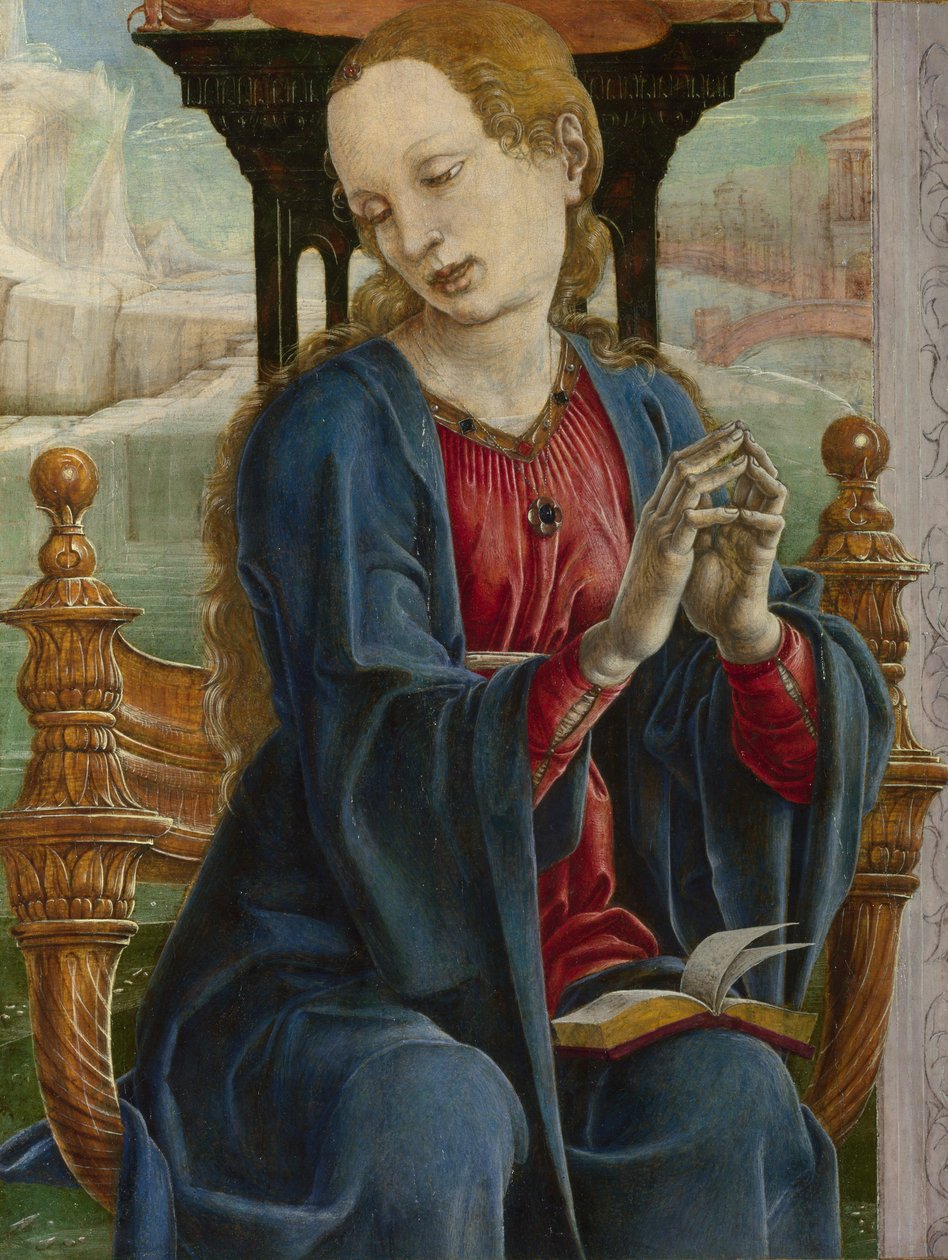 De Maagd Annunciate, ca 1475 door Cosimo Tura