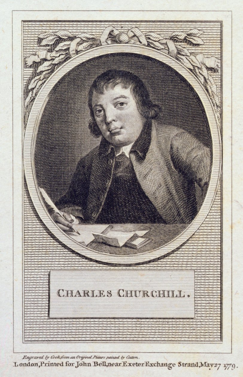 Charles Churchill door Cotton (after)