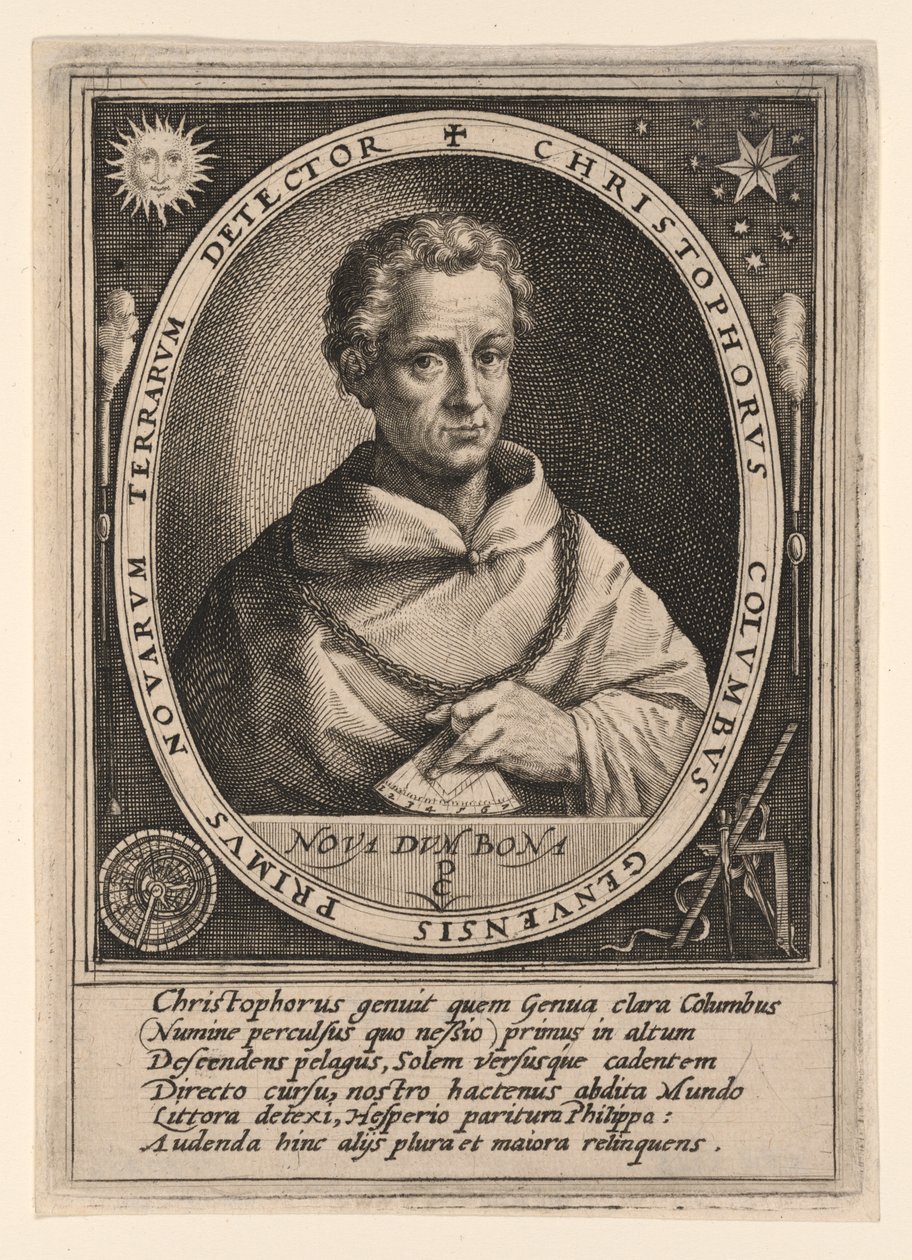 Christoffel Columbus door Crispijn van de Passe I