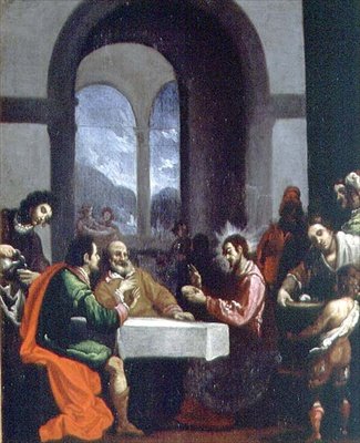 Het Avondmaal in Emmaüs door Cristofano Allori