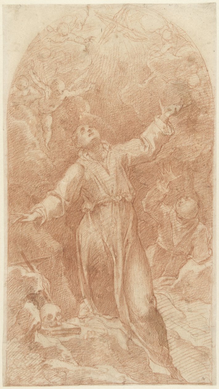 Stigmatisatie van Franciscus van Assisi door Cristoforo Pomarancio
