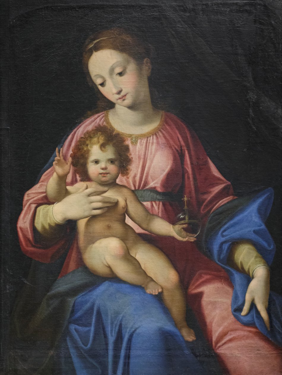 Madonna met kind door Cristoforo Roncalli