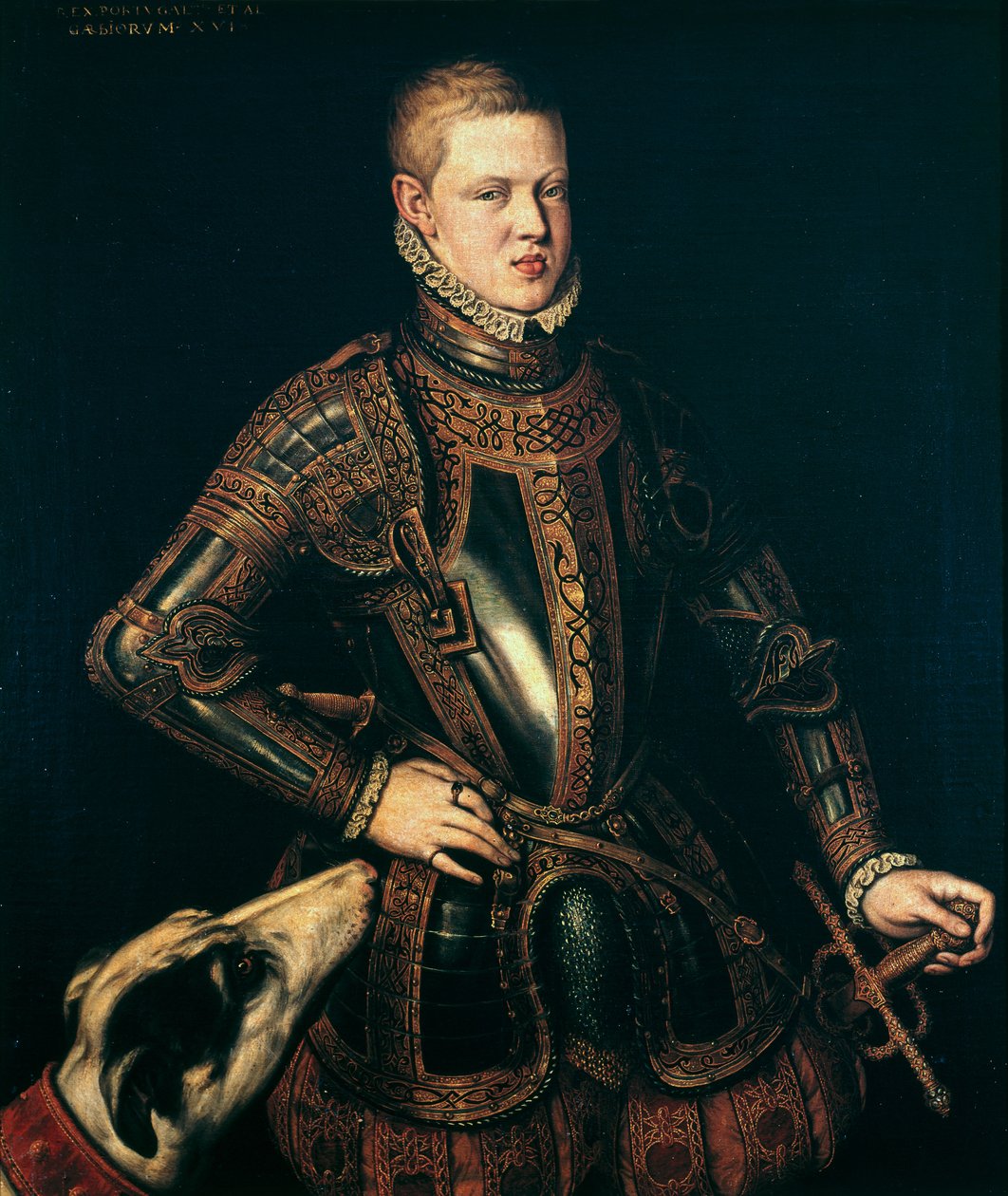 Koning Sebastian (1554-78) van Portugal door Cristóvão de Morais
