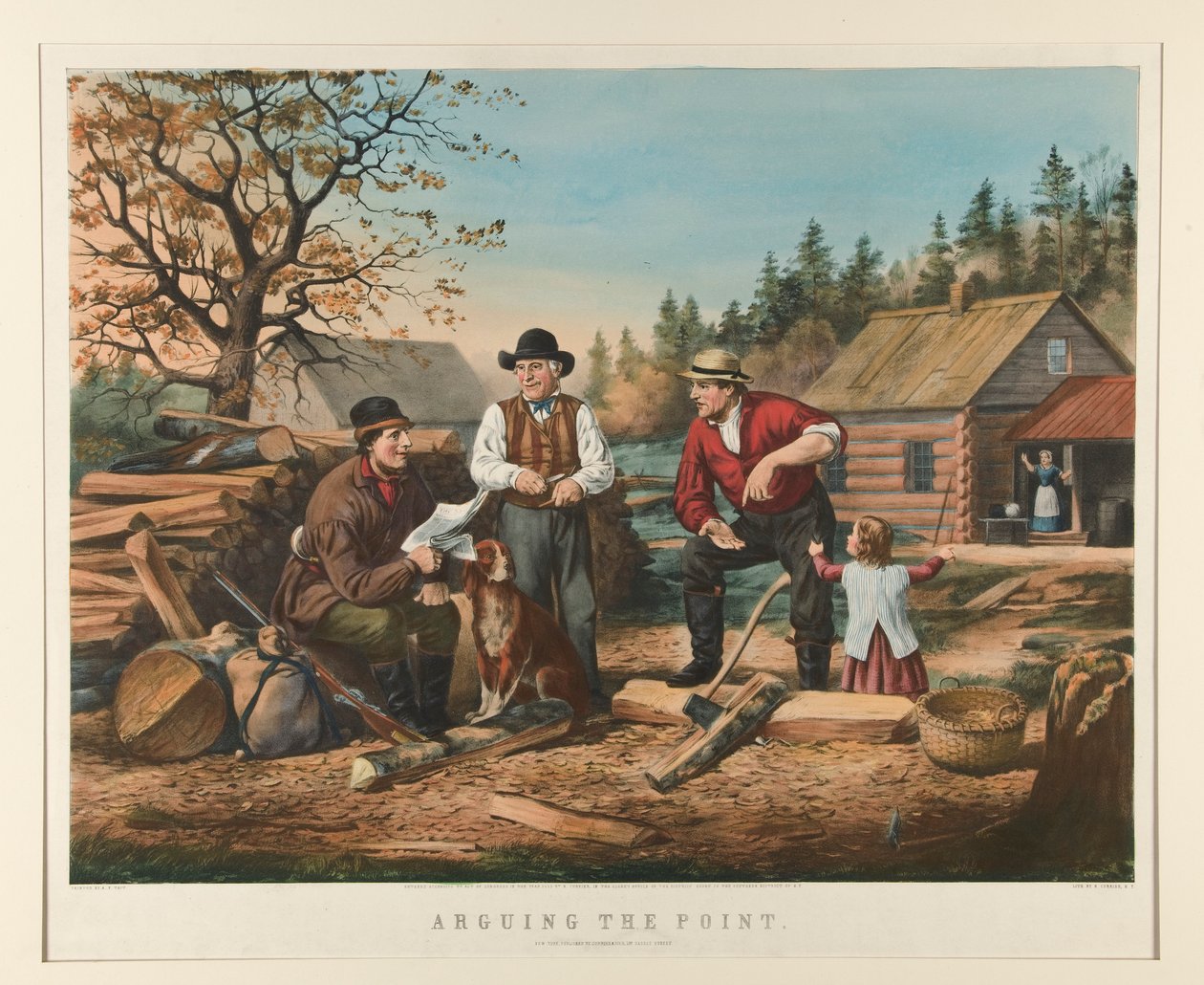 Het Punt Bekvechten door Currier and Ives
