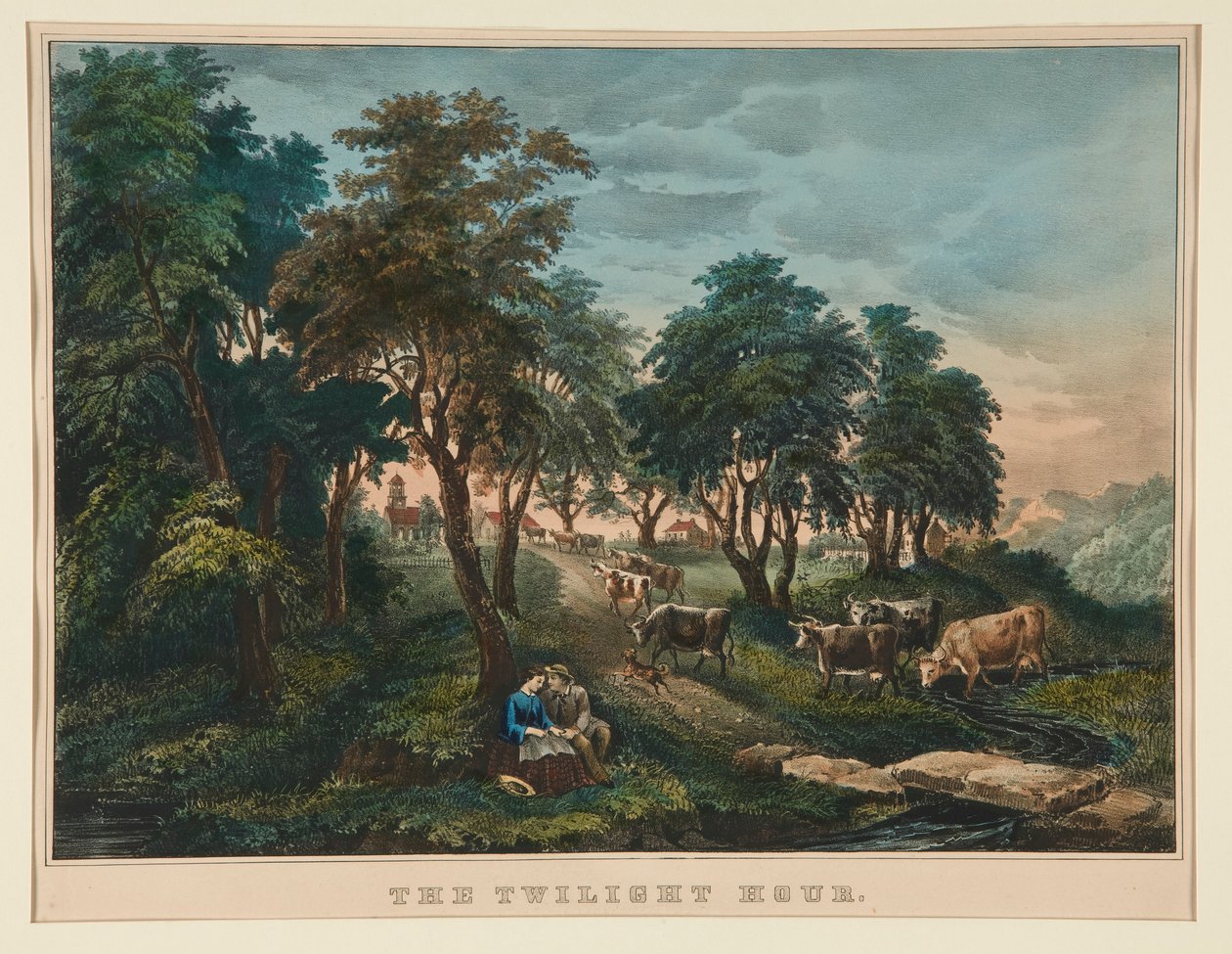 Het schemeruur door Currier and Ives