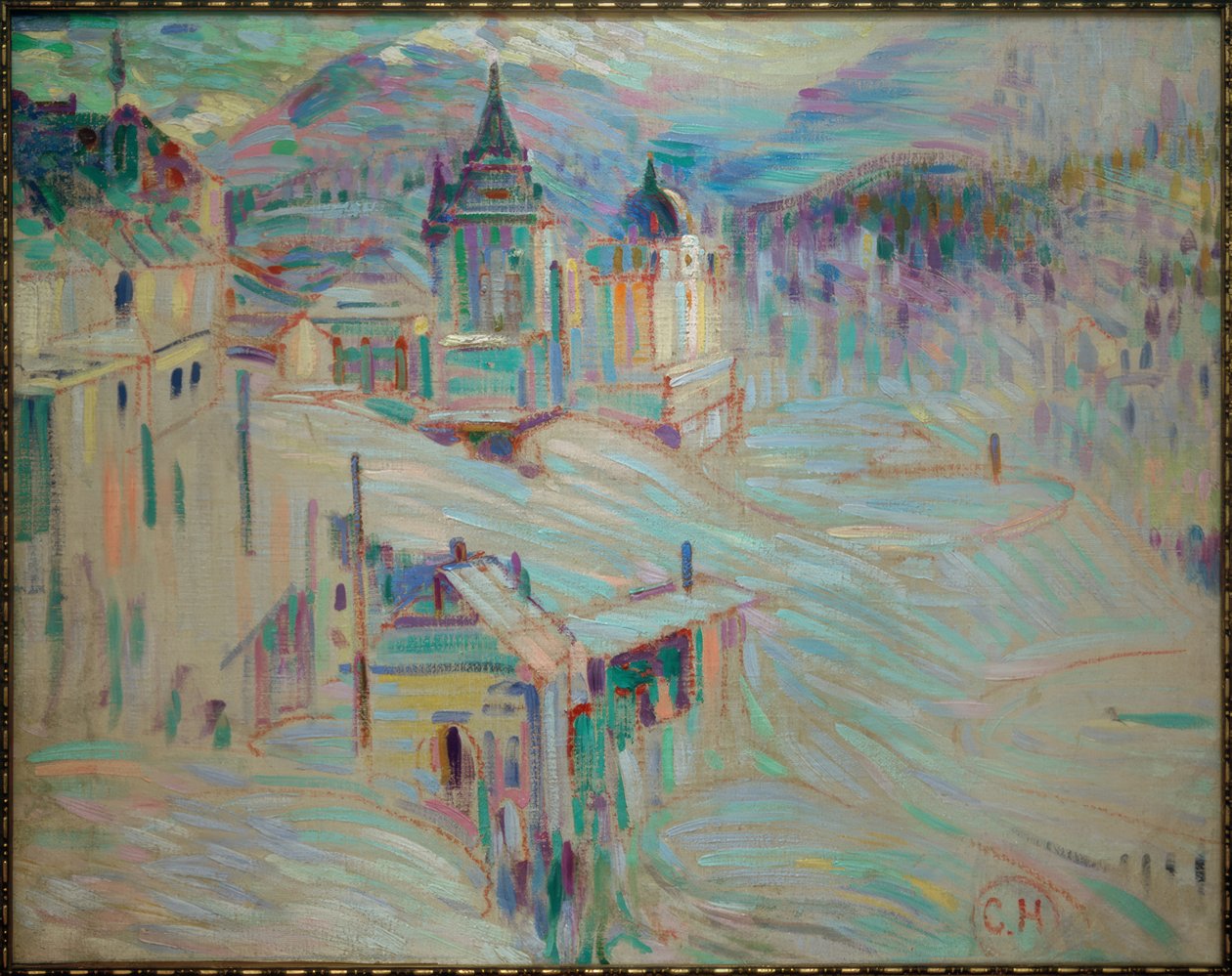 St. Moritz in de winter door Curt Herrmann