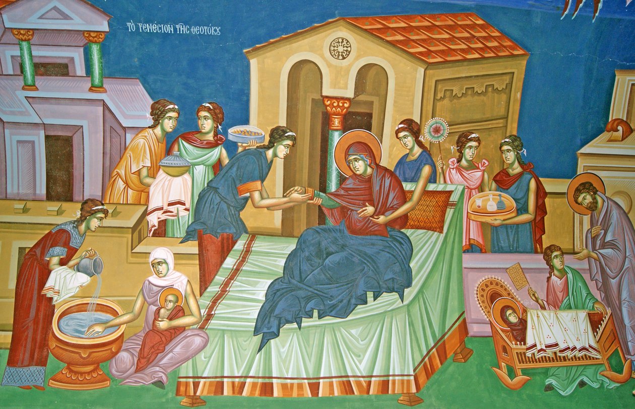 De geboorte van de Maagd, Cyprus door Cypriot