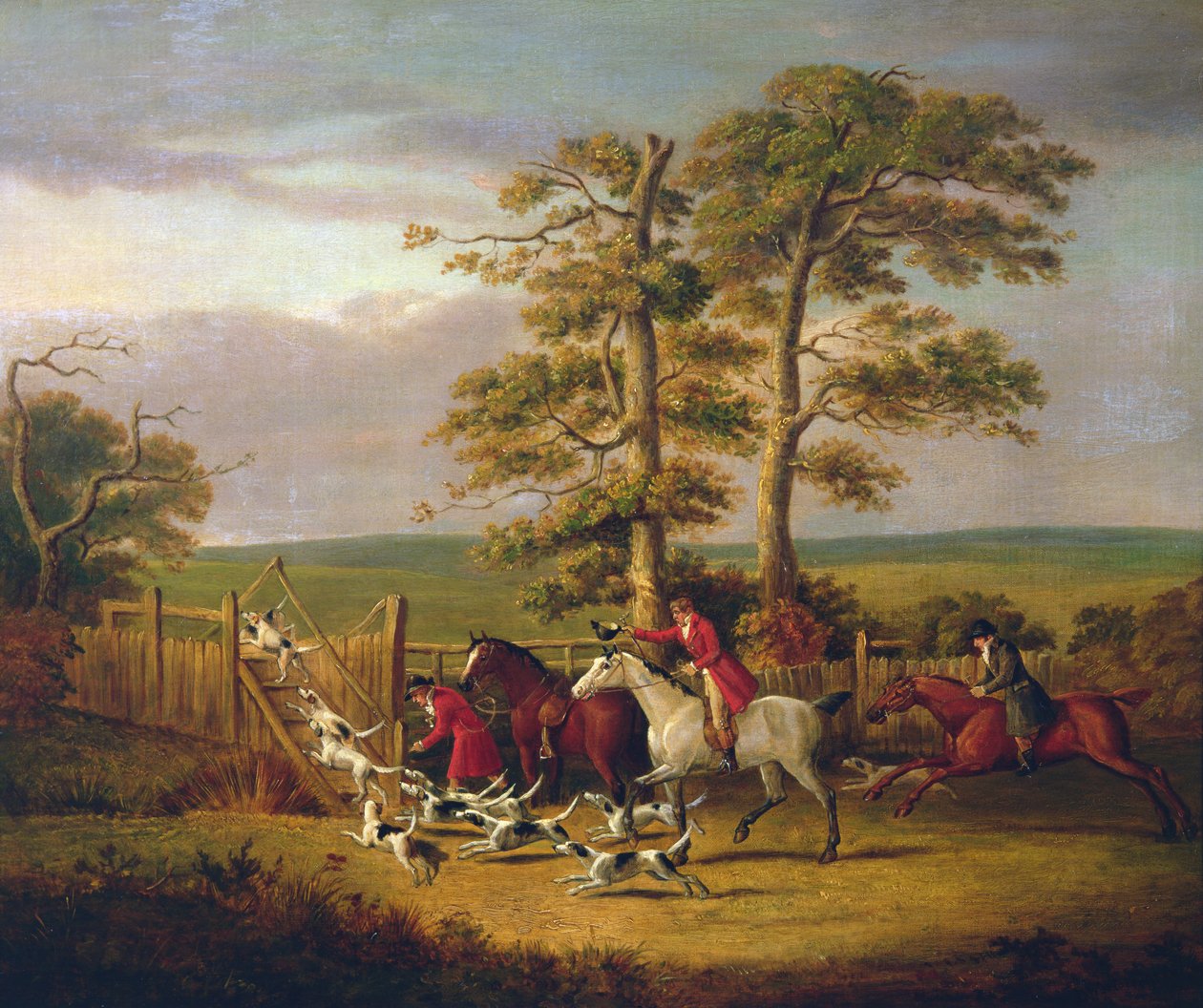 Jachtscène door D. the Younger Wolstenholme