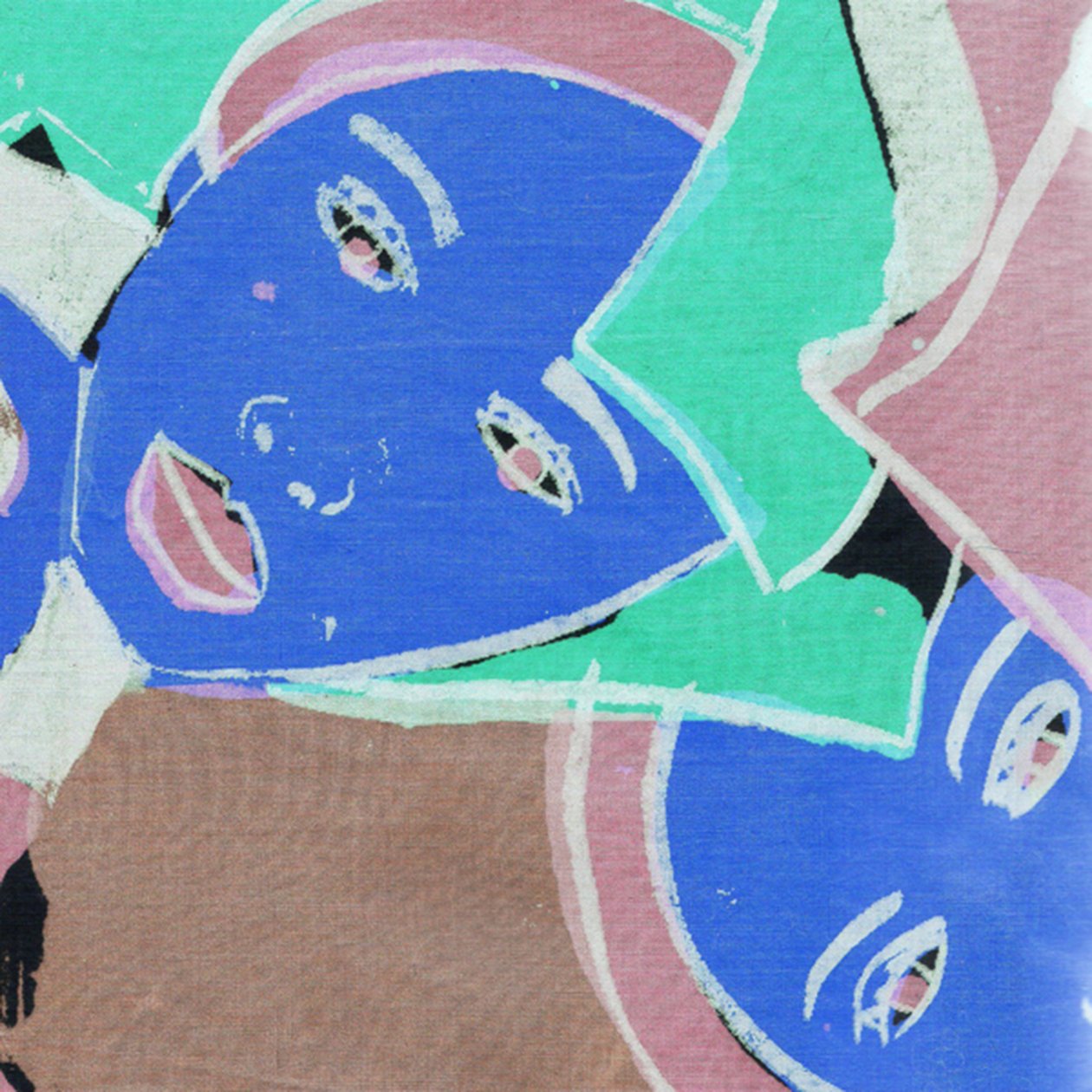 Blauwe gezichten, 2017 (digitaal) door Daisy de Villeneuve