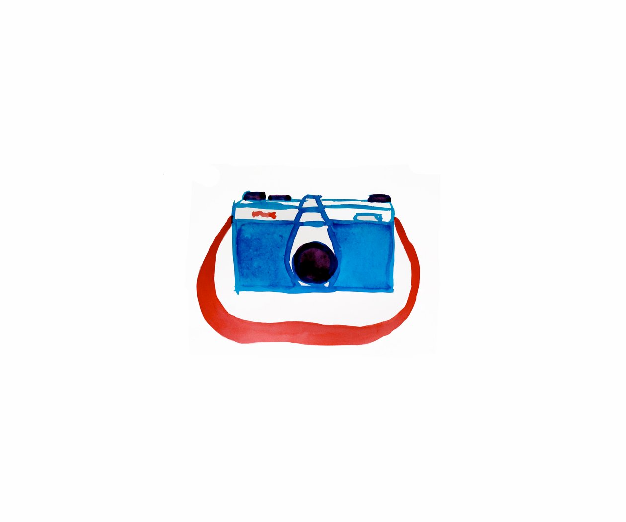 Camera (inkt op papier) door Daisy de Villeneuve