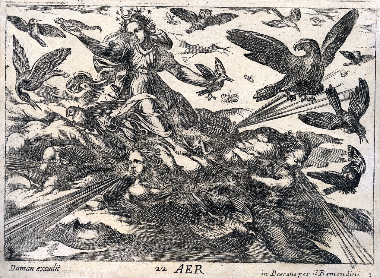 Aer: allegorie van de lucht door Daman