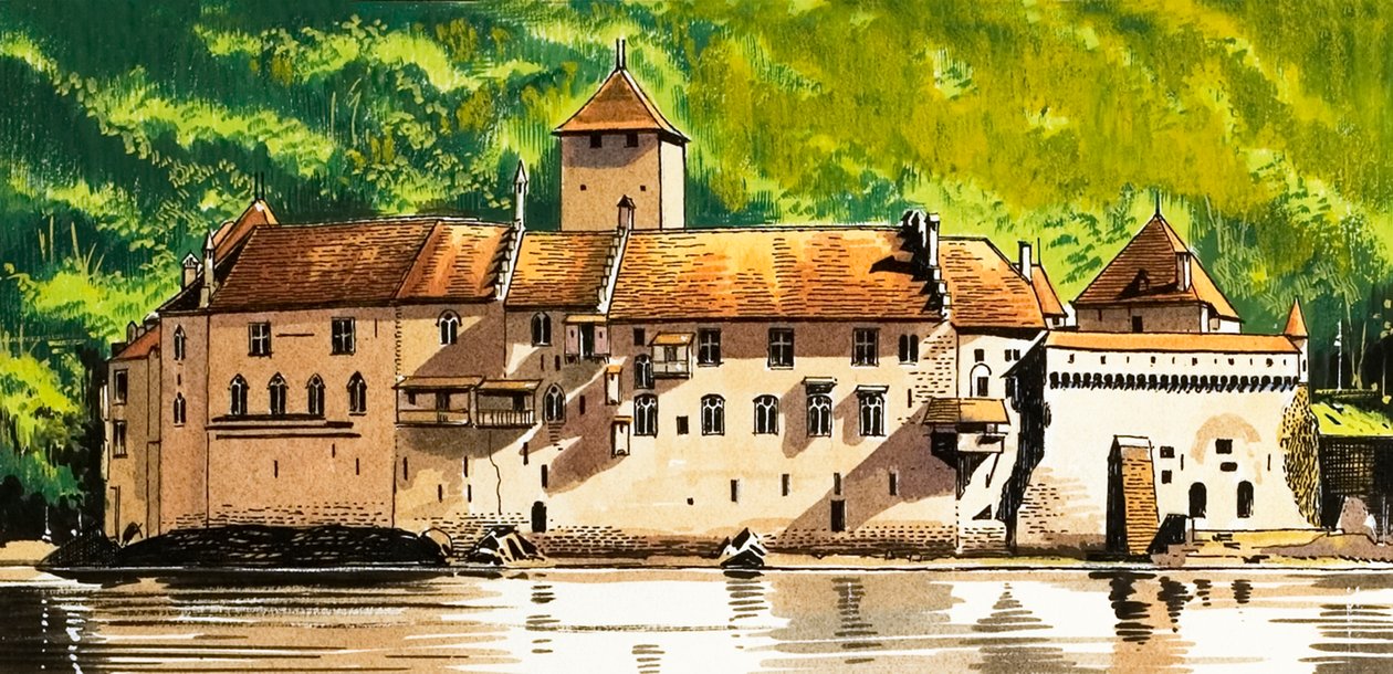 Kasteel De Chillon door Dan Escott
