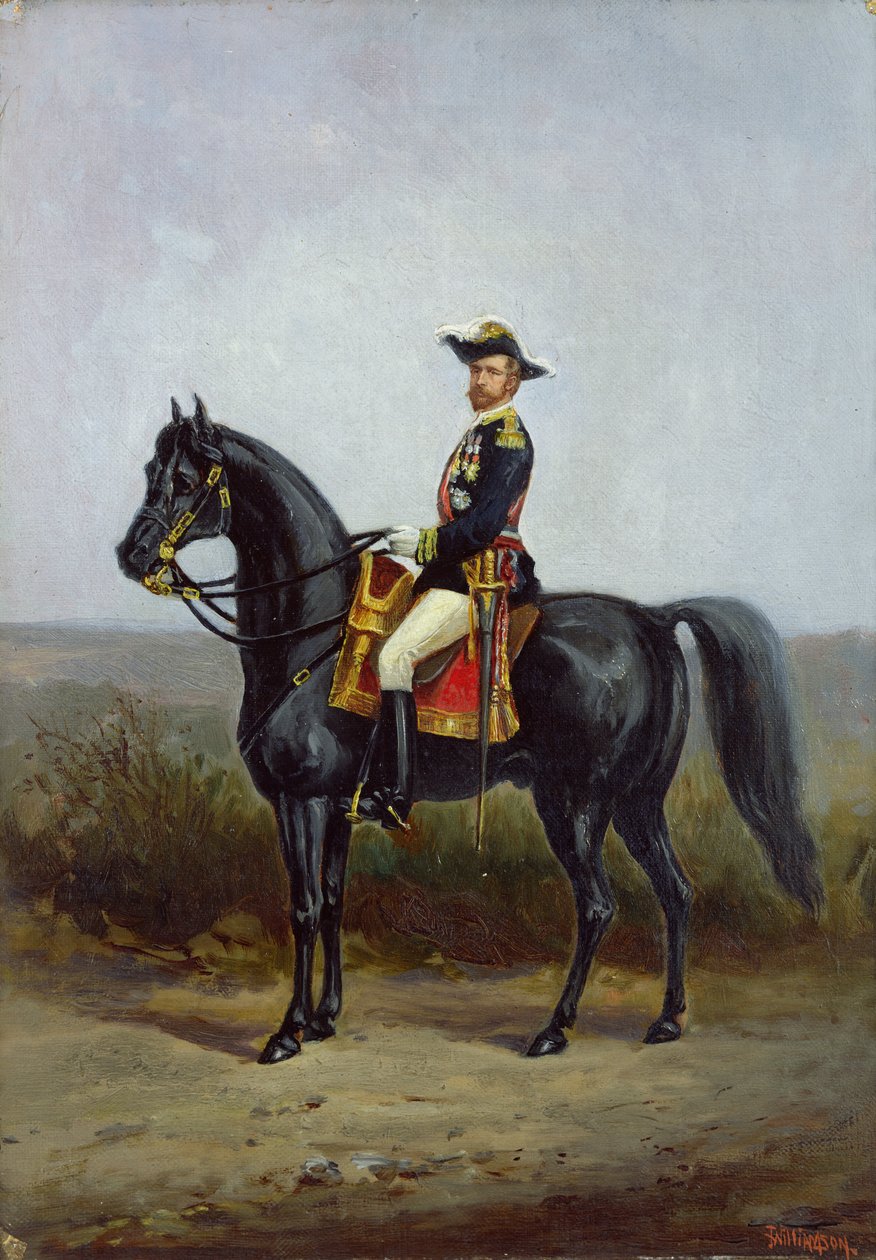 Ruiterportret van generaal George Ernest Boulanger (1837-91) door Daniel Alexander Williamson