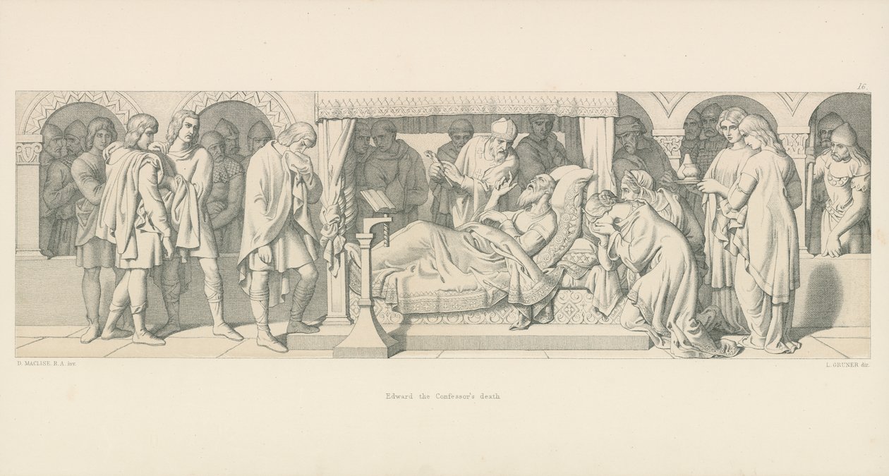 De Dood van Edward de Belijder door Daniel Maclise