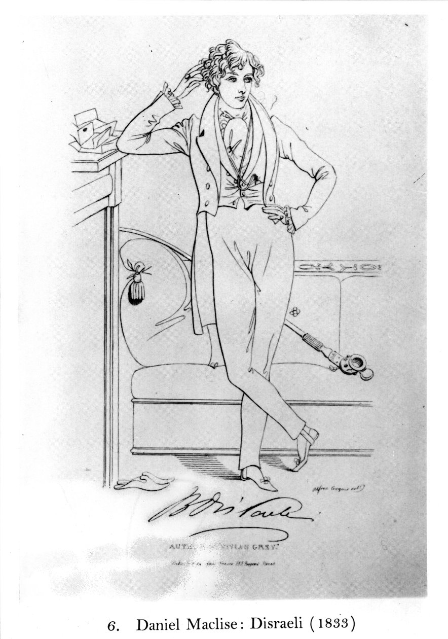 Portret van Benjamin Disraeli, auteur van 