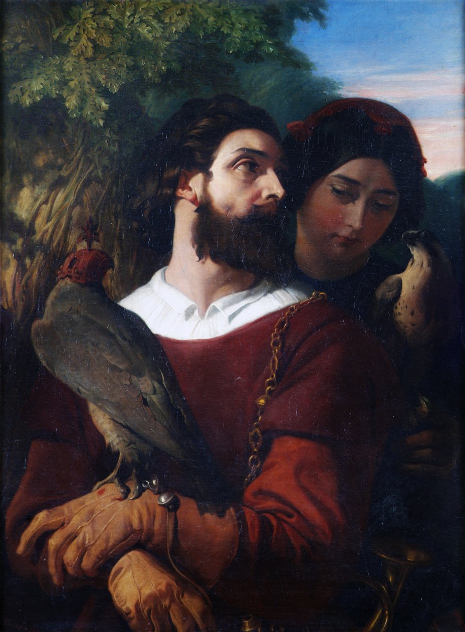 De Valkenier door Daniel Maclise