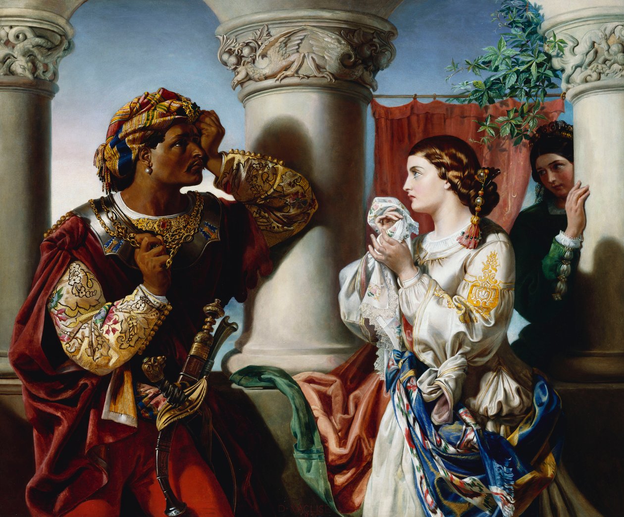 Othello en Desdemona door Daniel Maclise