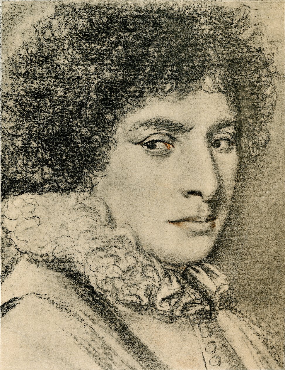 Vrouwelijk portret door Daniel Dumonstier or Dumoustier