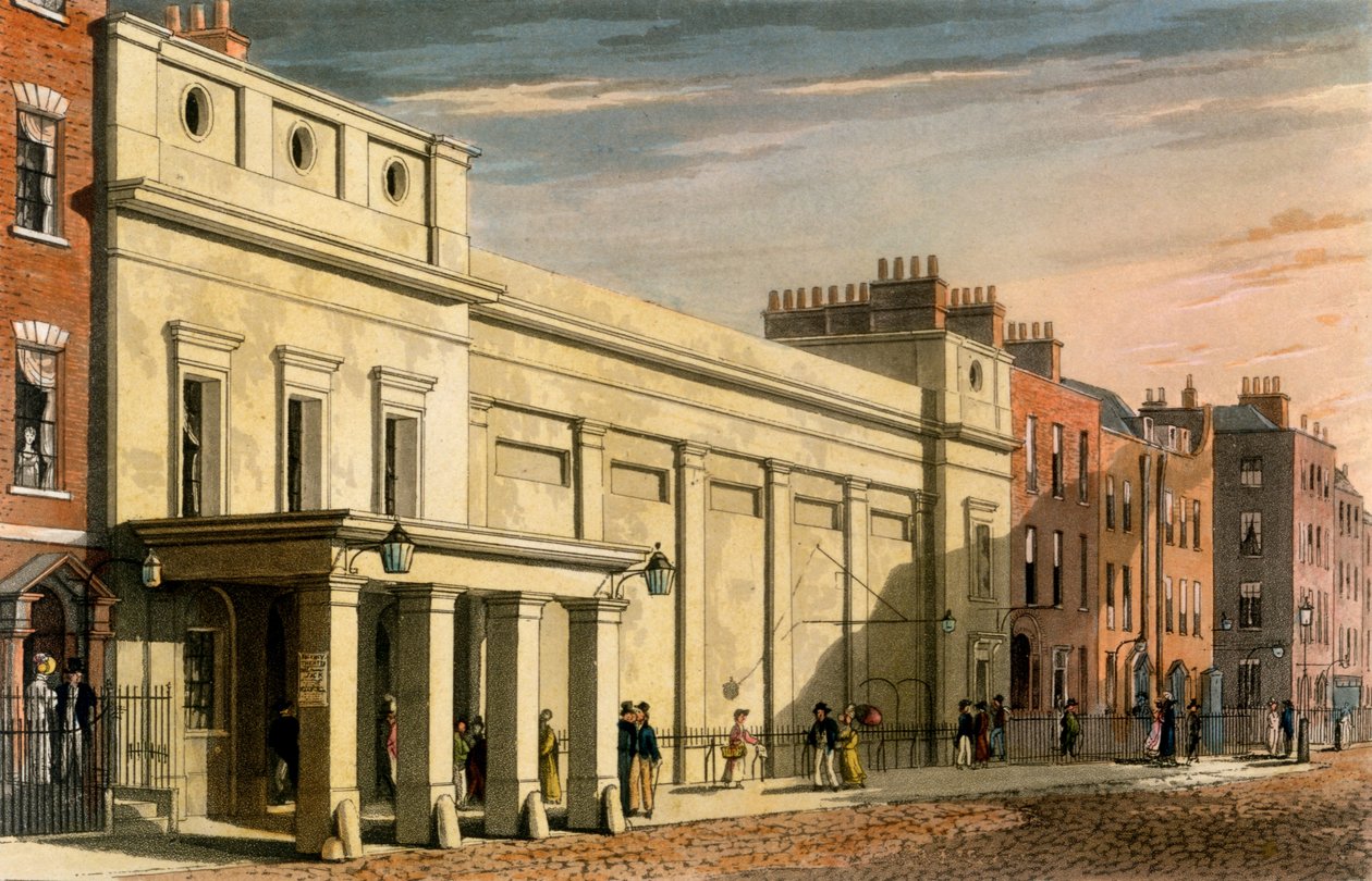 Regency Theatre, Londen, 1826 door Daniel Havell