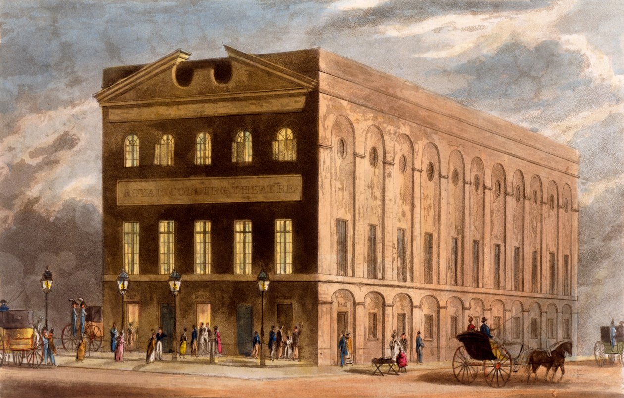 Het Royal Couborg Theater, 1826 door Daniel Havell