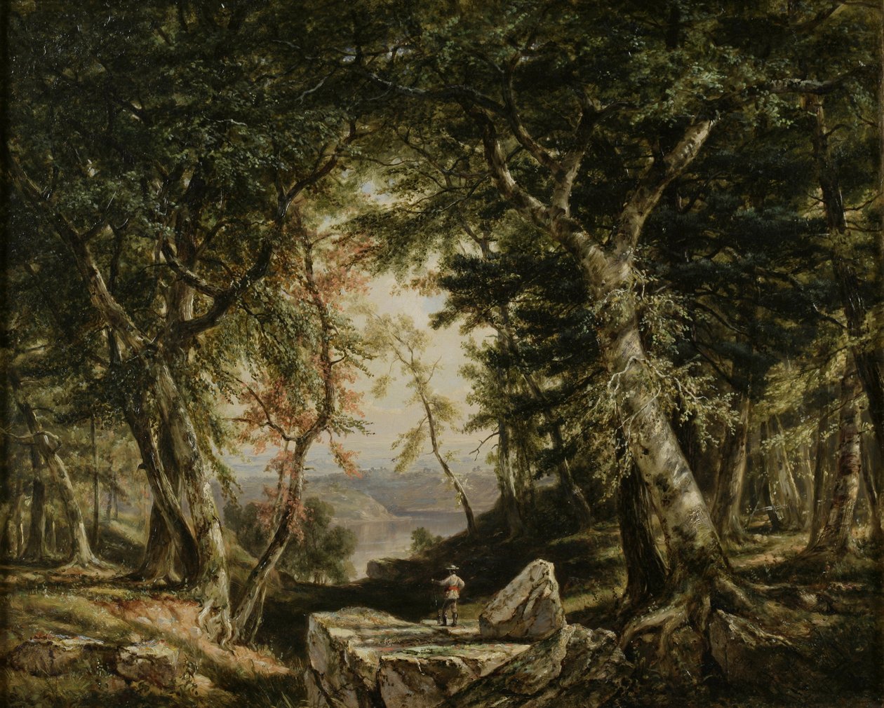 Glimpen uit het bos door Daniel Huntington