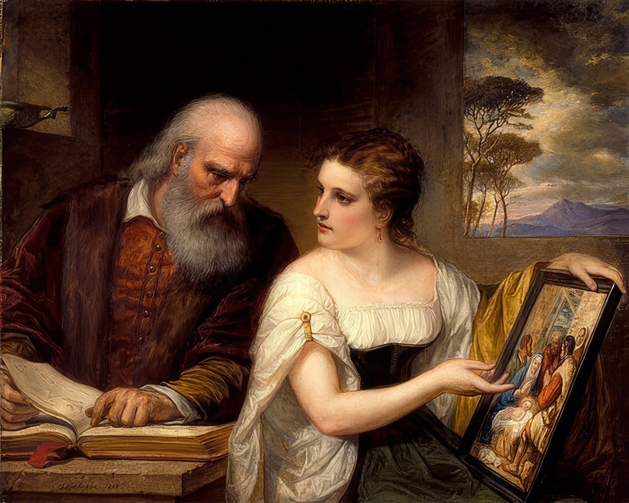 Filosofie en christelijke kunst door Daniel Huntington