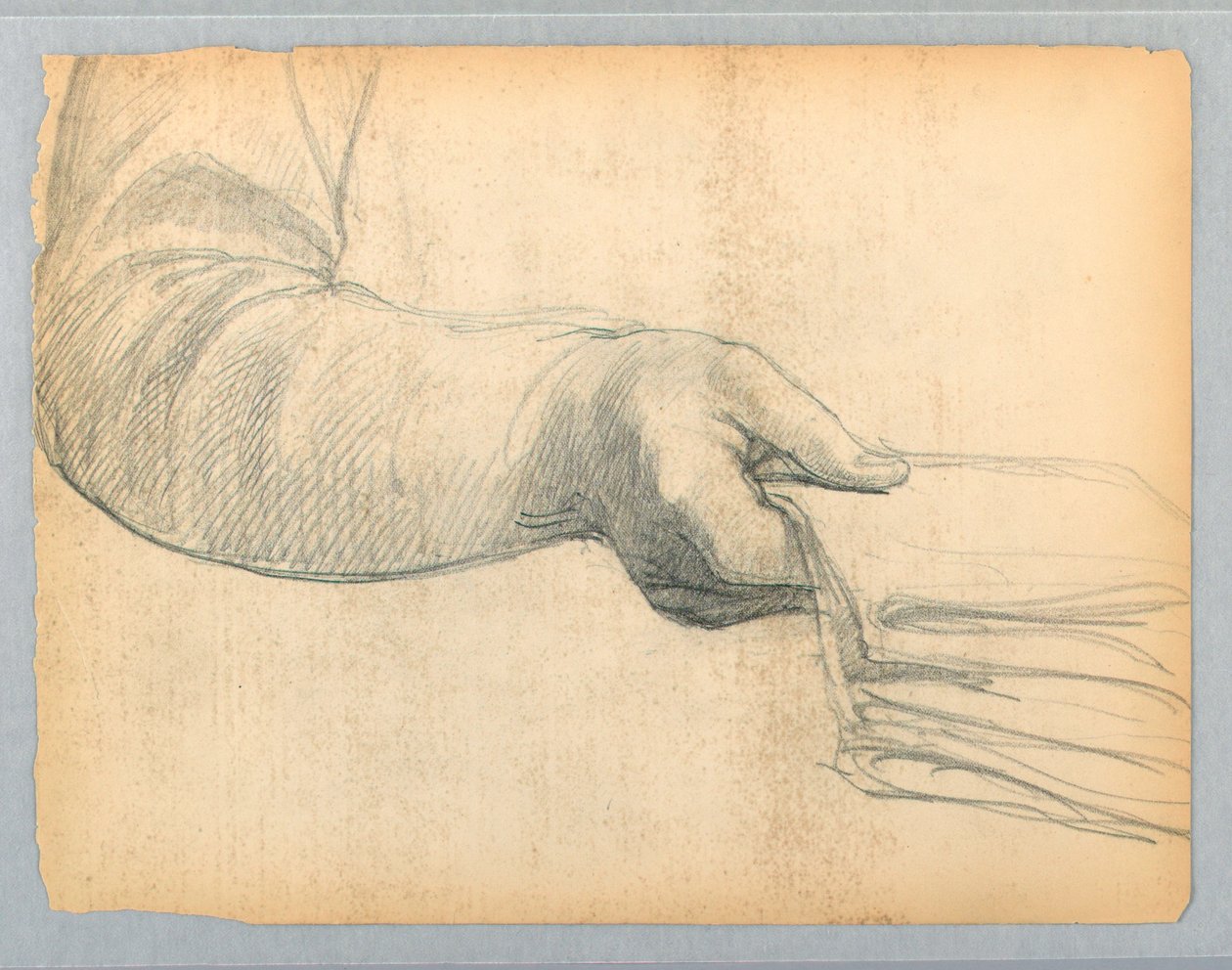 Studie van rechterarm door Daniel Huntington