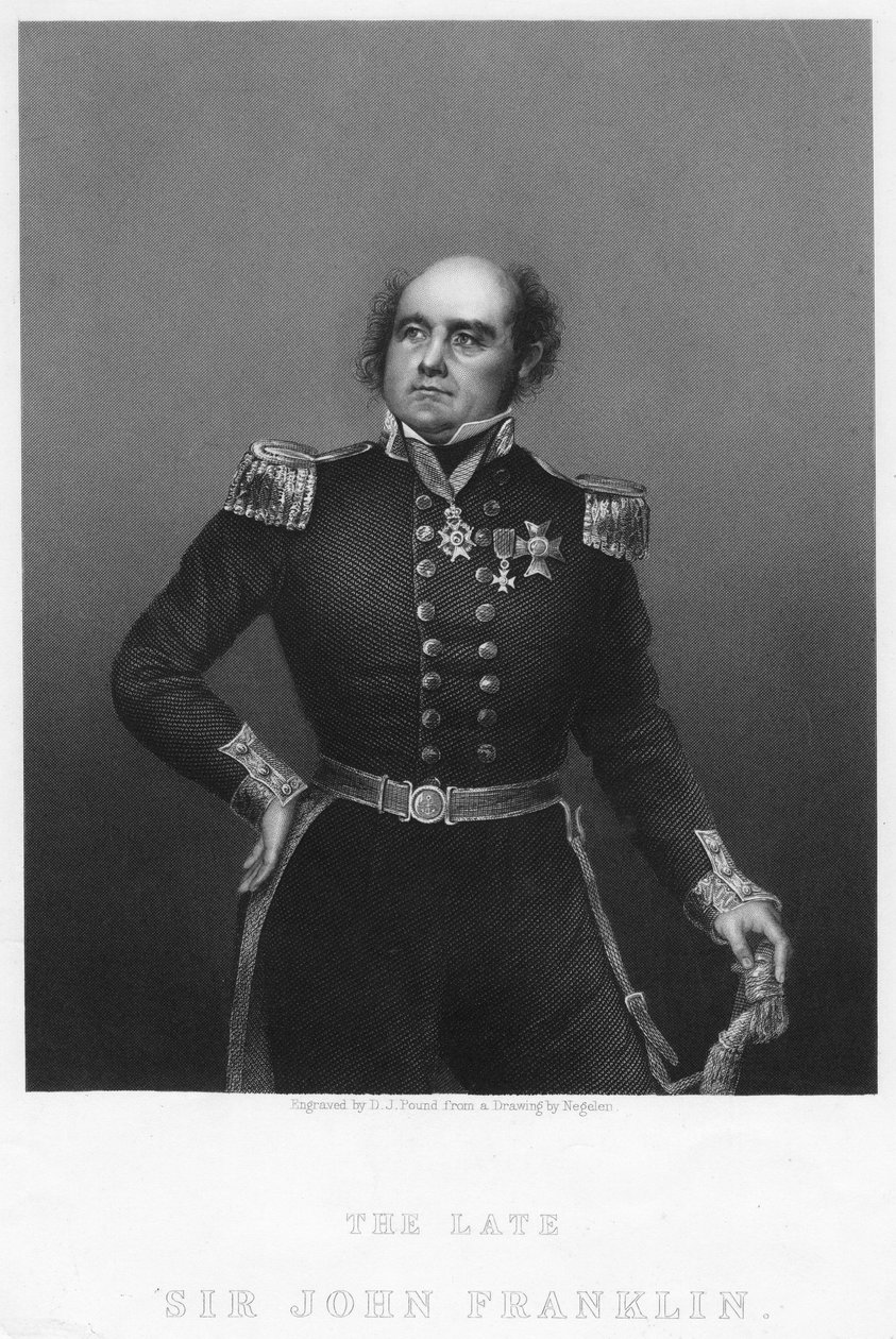 Sir John Franklin, c1860s door Daniel John Pound