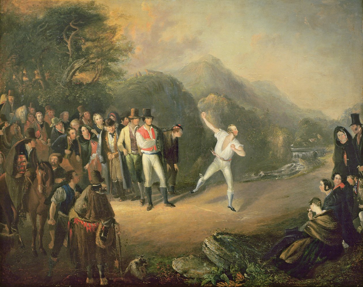 Bowlingwedstrijd in Castlemary, Cloyne door Daniel MacDonald