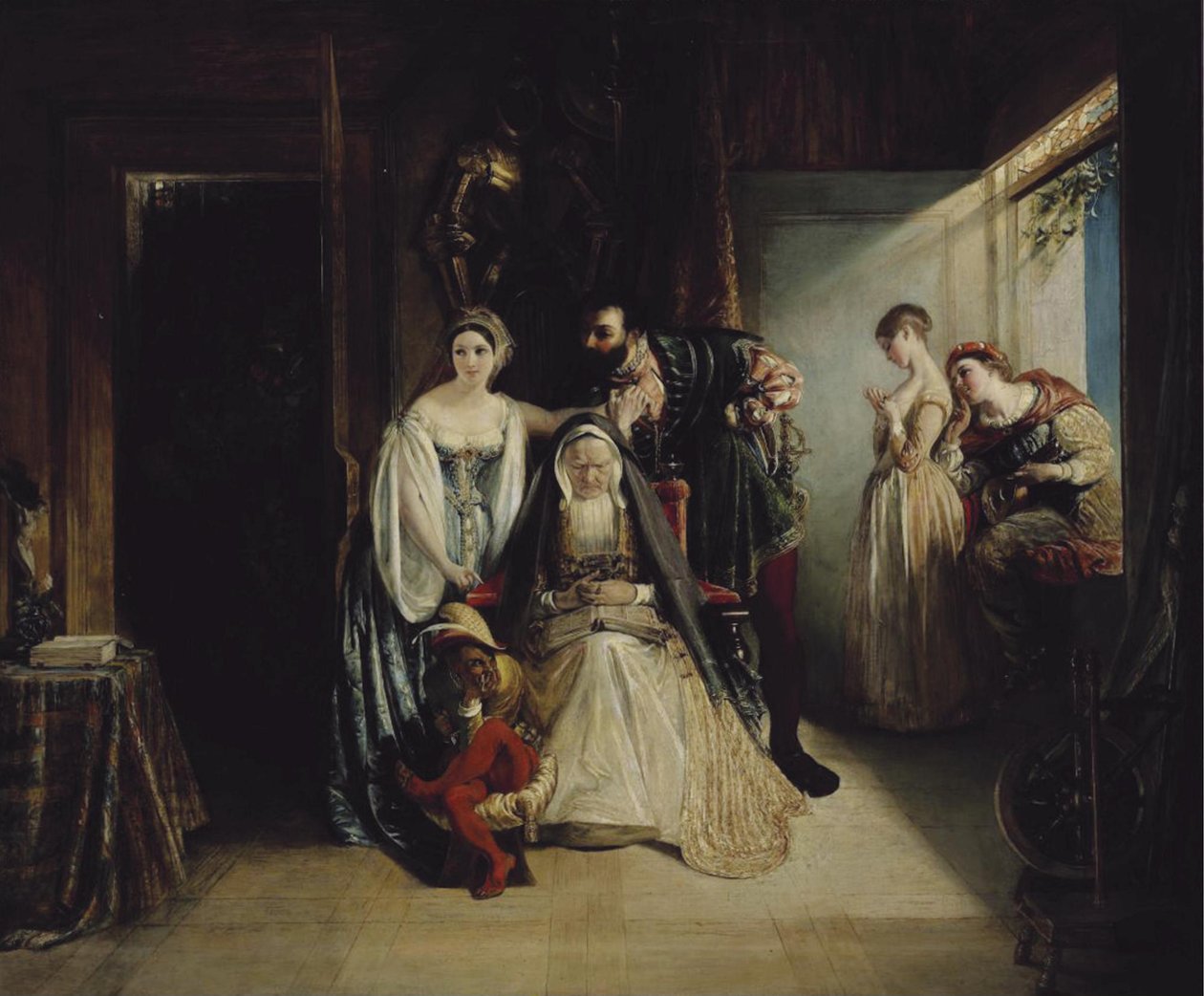 Francis I en Diane de Poitiers door Daniel Maclise