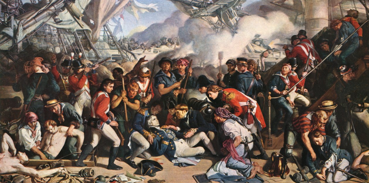 De dood van Nelson. door Daniel Maclise