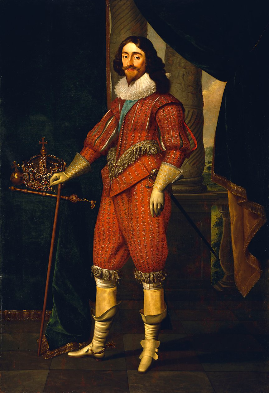 Karel I (1600-1649), ca. 1631 door Daniel Mytens