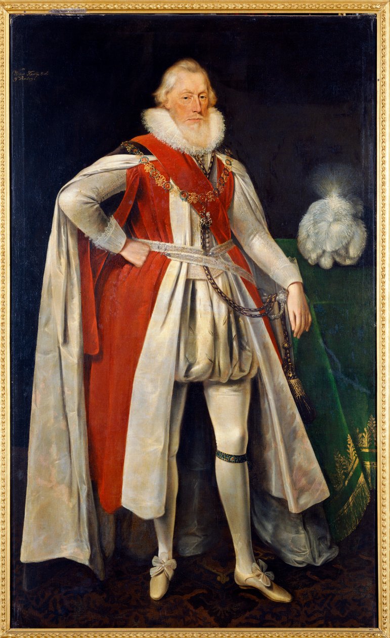William Knollys c.1620 door Daniel Mytens