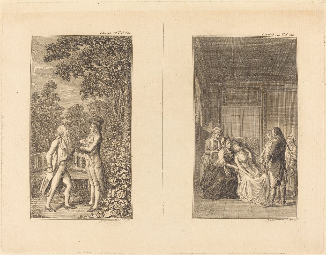 Clarissa door Daniel Nikolaus Chodowiecki