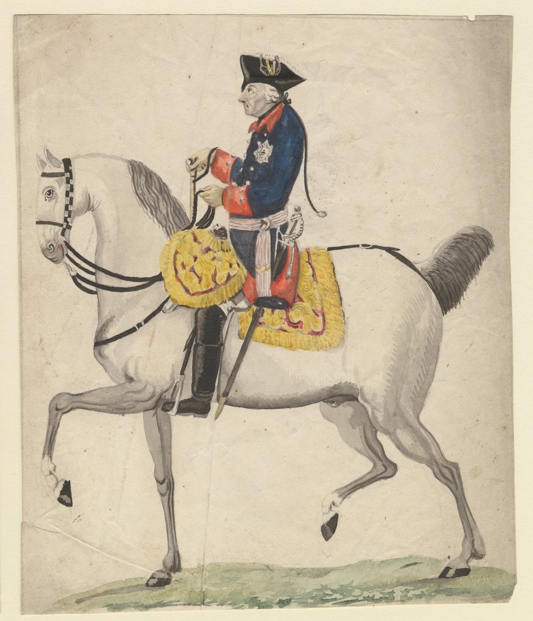 Frederik II van Pruisen door Daniel Nikolaus Chodowiecki