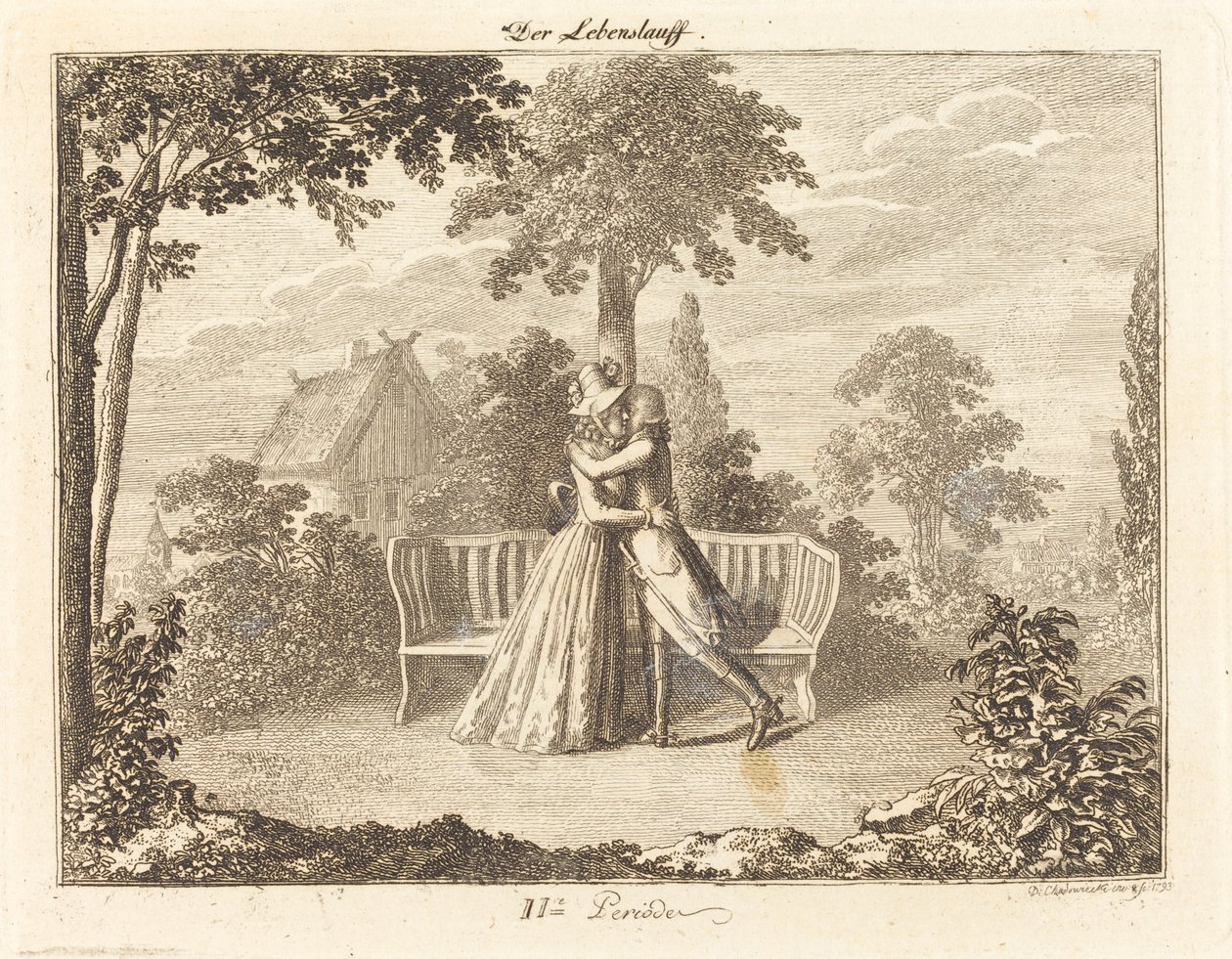 Liefhebbers door Daniel Nikolaus Chodowiecki