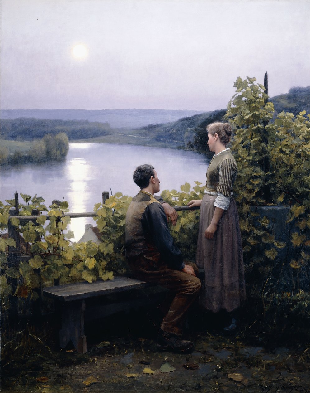 Een Zomeravond, 1897 door Daniel Ridgway Knight