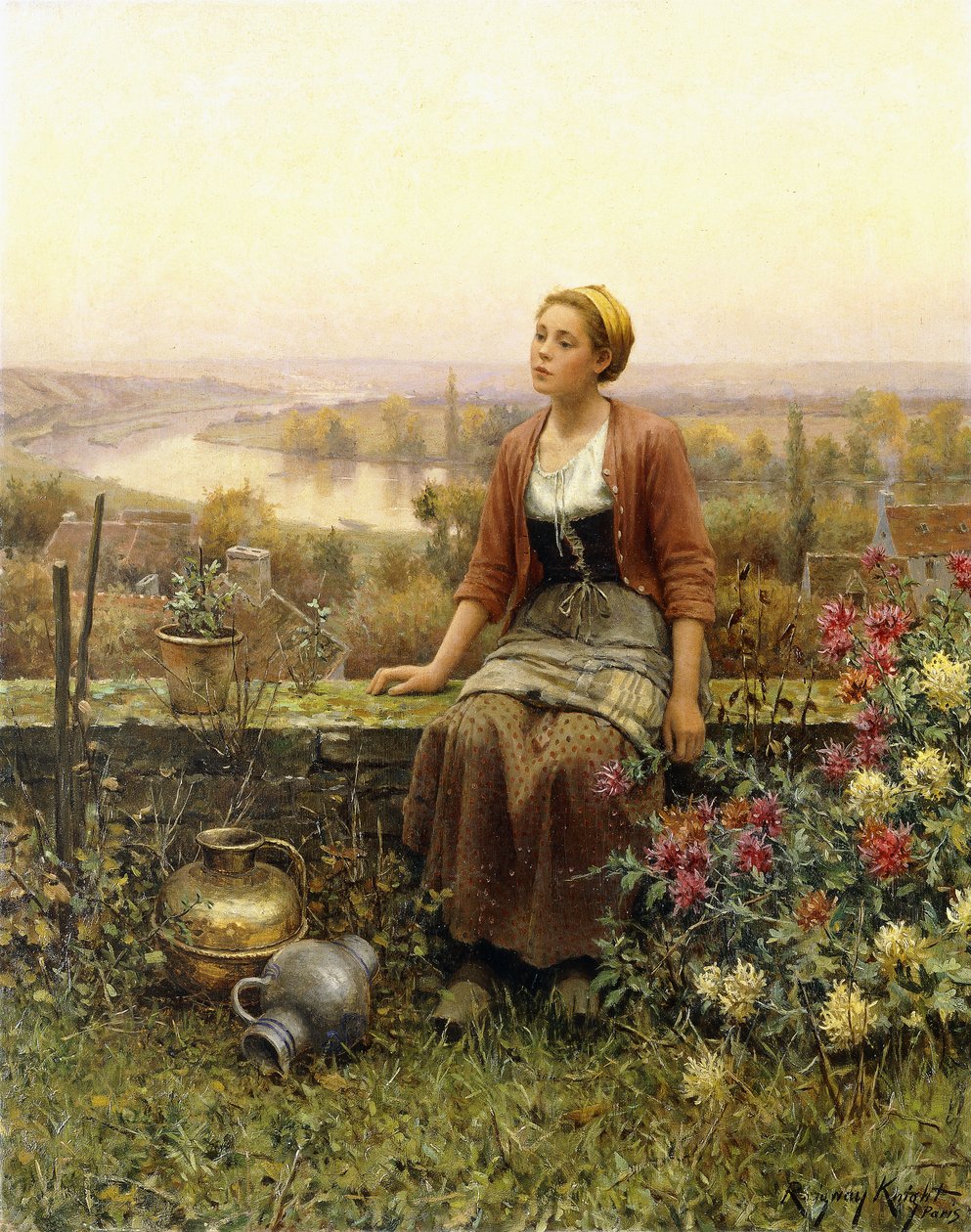 Marie door Daniel Ridgway Knight