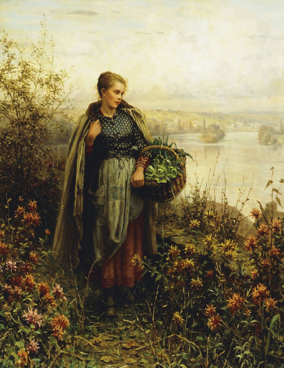 Ochtendkou door Daniel Ridgway Knight