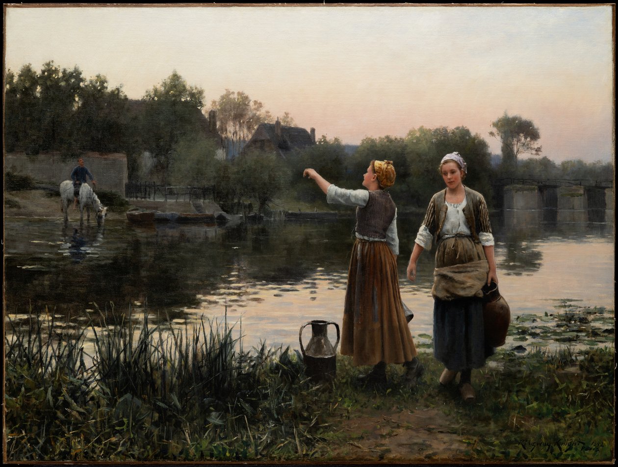 De waterdragers door Daniel Ridgway Knight