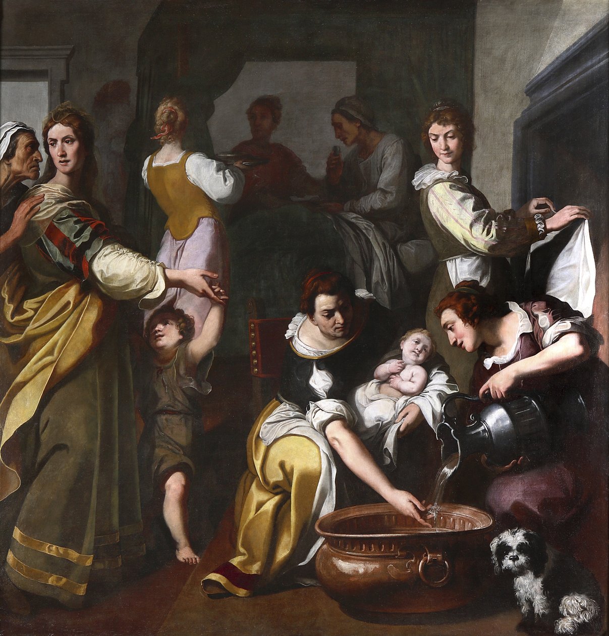 De Geboorte van de Maagd Maria door Daniele Crespi